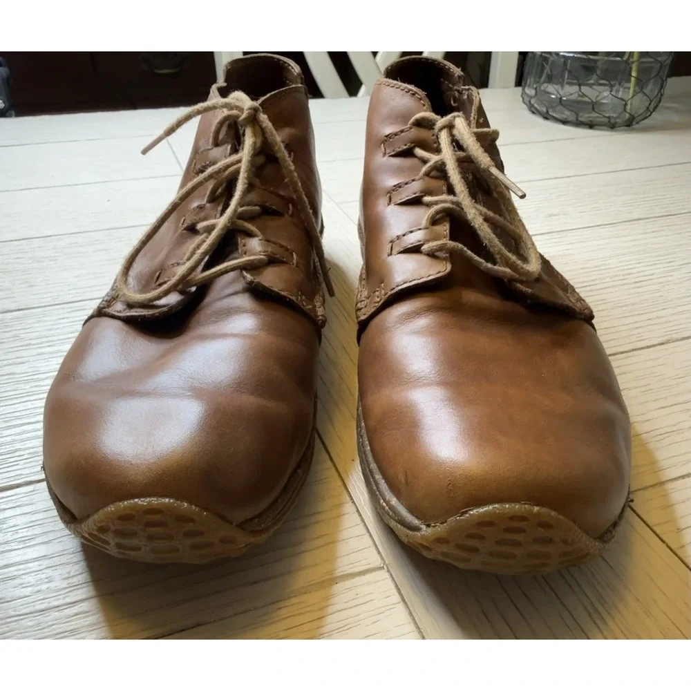 Merrell‎ Men Apollo Autumn Tan Chukka Leather Lace Up Ankle Boots Vibram Sole 10